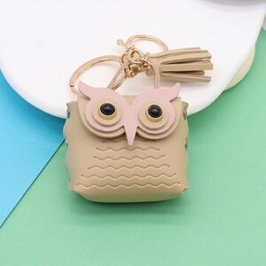 Owl Shaped Keychain with Tassel